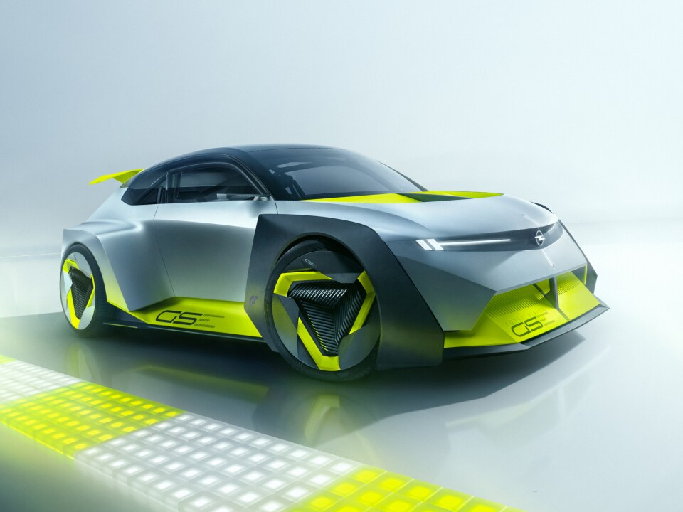 Opel Corsa GSE Gran Turismo Elektro-Konzeptfahrzeug mit futristischem Sportdesign